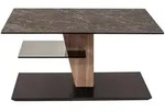 Couchtisch, Anthrazit, Grau, Wildeiche, Holzwerkstoff, Keramik, Holz, Asteiche,