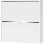 Calicosy Schuhschrank, Wei&szlig;, Holzwerkstoff, 22x76x41 cm, Garderobe,