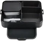 Mepal Bentobox, Schwarz, Kunststoff, 1,5 L, rechteckig, 25.5x17x6.5 cm,