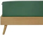 Boxspring-Spannleintuch, Dunkelgr&uuml;n, Textil, 150x200 cm, f&uuml;r Wasserbetten geeignet,