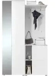 Xora Garderobe Spice, Wei&szlig;, Glas, Holzwerkstoff, 3-teilig, 120x198x40 cm, Garderobe,