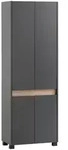 Mid.you Schuhschrank, Anthrazit, Kunststoff, 56.9x164.5x33 cm, Garderobe,