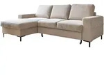 Mid.you Ecksofa, Beige, Metall, 4-Sitzer, Ottomane links, L-Form, 236x148 cm,...