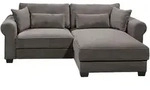 Mid.you Ecksofa, Mokka, Kunststoff, L-Form, einmalig seitenverkehrt montierbar,