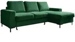Mid.you Ecksofa, Smaragdgr&uuml;n, Metall, 4-Sitzer, Ottomane rechts, L-Form,...