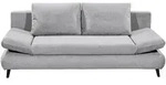 Mid.you Schlafsofa, Hellgrau, Kunststoff, 2-Sitzer, 212x88x101 cm, Schlafen auf
