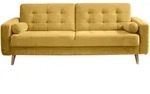 Mid.you Schlafsofa, Gelb, Holz, 222x86x90 cm, Wohnzimmer, Sofas & Couches,