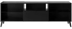Mid.you Lowboard, Schwarz, Kunststoff, 2 F&auml;cher, 1 Schublade(n) Schubladen,