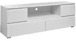 Mid.you Lowboard, Wei&szlig;, Holzwerkstoff, 4 Schublade(n) Schubladen, 160x55x40 cm,