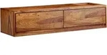 Mid.you Lowboard, Sheesham, Holz, Sheesham, massiv, 2 Schublade(n) Schubladen,