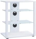 Mid.you Tv-Rack, Wei&szlig;, Kunststoff, 60x70x41 cm, Kabeldurchlass, Wohnzimmer, TV