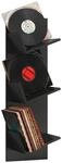 Mid.you Schallplattenregal, Schwarz, Holzwerkstoff, 33x106.5x25.6 cm, Wohnzimmer,