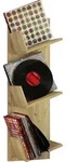 Mid.you Schallplattenregal, Eiche, Honig, Holzwerkstoff, 33x106.5x25.6 cm,