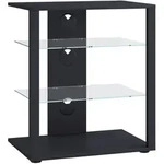 Mid.you Tv-Rack, Schwarz, Kunststoff, 60x70x41 cm, Kabeldurchlass, Wohnzimmer, TV