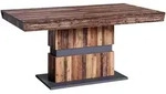 Mid.you Esstisch Matthew, Anthrazit, Dunkelbraun, Holzwerkstoff, Holzoptik,