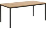 P & B Esstisch, Schwarz, Eiche, Metall, Holzwerkstoff, rechteckig, eckig, 80x74x160