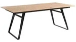 Musterring Esstisch Tavia, Eiche, Holz, Eiche, massiv, U-Form, 100x77x200-300 cm,