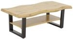 Boxxx Couchtisch, Schwarz, Wildeiche, Metall, Holzwerkstoff, Holzoptik, rechteckig,