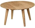 Mid.you Couchtisch, Akazie, Holz, Akazie, massiv, rund, konisch, 75x40x75 cm,