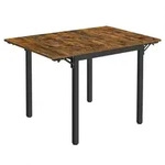 Boxxx Esstisch, Braun, Schwarz, Metall, Holzwerkstoff, Schichtholz, rechteckig,