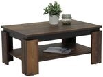 Boxxx Couchtisch, Schwarz, Alteiche, Holzwerkstoff, Holzoptik, rechteckig,...