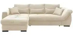 Mid.you Ecksofa, Beige, Metall, Buche, Fichte, Kiefer, 4-Sitzer, F&uuml;llung:
