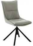 Novel Stuhl, Schwarz, Hellgrau, Metall, Textil, konisch, Rundrohr, 49x90x65 cm,