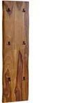 Mid.you Wandgarderobe, Sheesham, Holz, Sheesham, massiv, 40x140x7 cm, Garderobe,