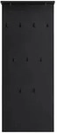 Mid.you Garderobenpaneel, Schwarz, Holzwerkstoff, 50x110.6x20.9 cm,