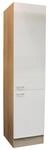 P & B Geschirrschrank Andy, Wei&szlig;, Sonoma Eiche, Holzwerkstoff, 3 F&auml;cher, 50x211x56