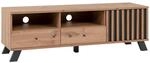 Mid.you Lowboard, Anthrazit, Eiche Artisan, Holzwerkstoff, 2 Schublade(n) Schubladen,
