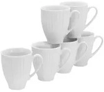 Creatable Kaffeebecherset Barcelona, Wei&szlig;, Keramik, 6-teilig, 300 ml, Kaffee & Tee,