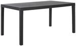 Ambia Garden Gartentisch, Anthrazit, Kunststoff, rechteckig, 90x72x150-220 cm, Made