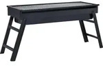 vidaXL Camping-Grill, Schwarz, Metall, 22.5x33x60 cm, Grills & Outdoor-K&uuml;chen,