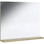 Mid.you Wandspiegel VCM Landos, Wei&szlig;, Eiche, Holzwerkstoff, rechteckig, 50x60x2 cm,