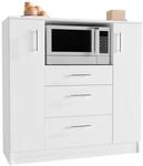 Mid.you Buffet, Wei&szlig;, Holzwerkstoff, 3 Schublade(n) Schubladen, 109x110x40 cm,