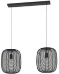 Eglo H&auml;ngeleuchte Rinroe, Schwarz, Metall, 33x110x90 cm, Lampen & Leuchten,