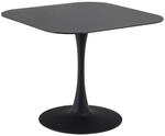 Mid.you Esstisch, Schwarz, Metall, Keramik, quadratisch, S&auml;ule, rund, 90x75x90...