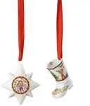 Hutschenreuther Ministern Weihnachtsleuchten 2024, Mehrfarbig, Wei&szlig;, Keramik,