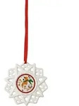 Hutschenreuther Schmuckstern Weihnachtsleuchten 2024, Mehrfarbig, Wei&szlig;, Keramik,