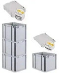 Proregal Eurobox, Gelb, Kunststoff, Rechteckig, 30x32x40 cm, Ordnen & Aufbewahren,