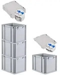 Proregal Eurobox, Blau, Kunststoff, Rechteckig, 30x32x40 cm, Ordnen & Aufbewahren,