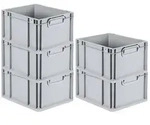Proregal Eurobox, Grau, Kunststoff, Rechteckig, 30x22x40 cm, Ordnen & Aufbewahren,