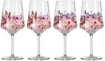 Ritzenhoff Spritzerglas Sommerrausch, Rosa, Wei&szlig;, Altrosa, Flieder, Glas, 4-teilig,