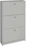 Xora Schuhkipper Flap, Grau, Holzwerkstoff, 60x104x16 cm, Typenauswahl, stehend,