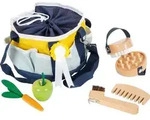 small foot Kinderspielset, Mehrfarbig, Holz, Metall, Textil, 9-teilig, 20x14x20 cm,