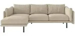 Trendmanufaktur Ecksofa Luzi, Dunkelgr&uuml;n, Textil, 4-Sitzer, F&uuml;llung: Schaumstoff,