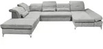 Mid.you Wohnlandschaft, Schlamm, Metall, 8-Sitzer, U-Form, 350x245 cm, Made in EU,