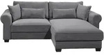 Mid.you Ecksofa, Anthrazit, Kunststoff, L-Form, einmalig seitenverkehrt montierbar,