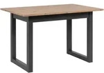 P & B Esstisch, Anthrazit, Eiche Artisan, Holzwerkstoff, rechteckig, U-Form,